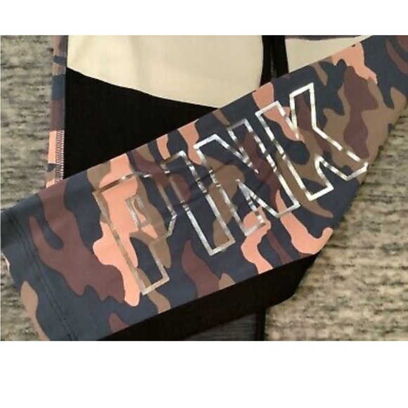 ๐VS PINK ULTIMATE HIGH WAIST CAMO LEGGINGS GREY MARL (chalk rose camo) - Picture 5 of 5